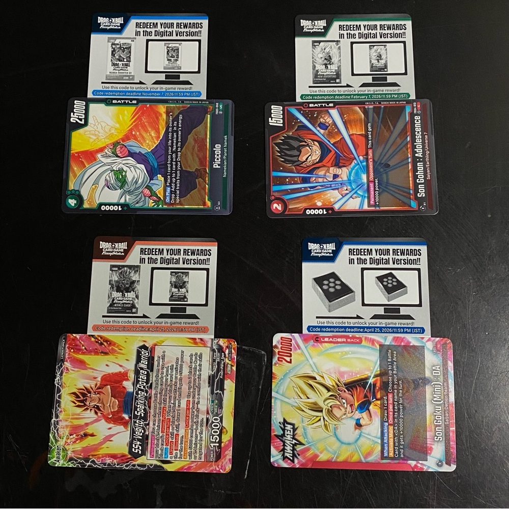 Dragon Ball Super Trading Card Game 100pcs with Digital Codes